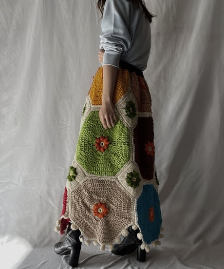 【RE;CIRCLE】 RE Granny Long Skirt⑥/211110-013