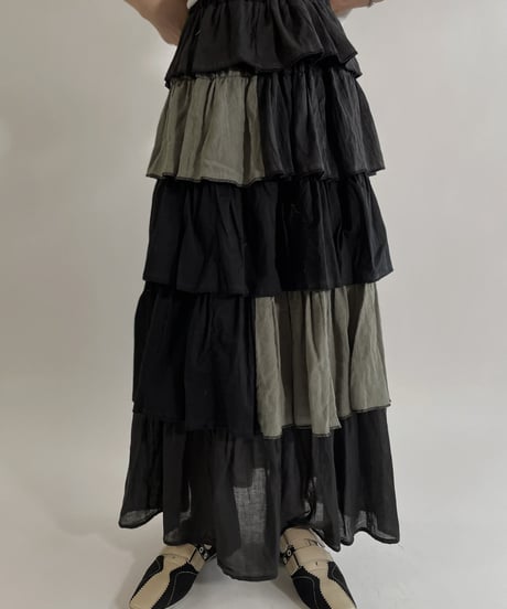 【RE;CIRCLE】 RE Indian Cotton Skirt / 220503-004