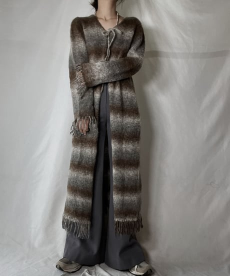 【USED】  Mohair Knit Long Gown/220127-022
