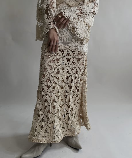 【RE;CIRCLE】 RE Crochet Lace Mermaid Skirt / 220427-013