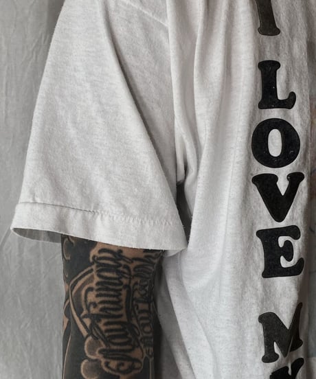 【USED】S/S T-shirt ”I LOVE MY BUM BUM“/210604-051
