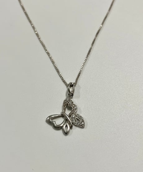 【USED】 Italy Silver925 Butterfly Necklace /241026-041