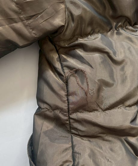 【USED】 Made in USA BILL BLASS Double Zip up Down Long Coat / 260131-004
