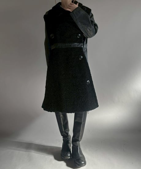 【USED】 Design Leather Coat / 260131-009