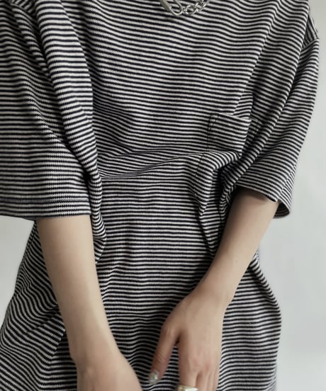 【USED】 IZOD Short Sleeved Striped T-shirt / 220618-020