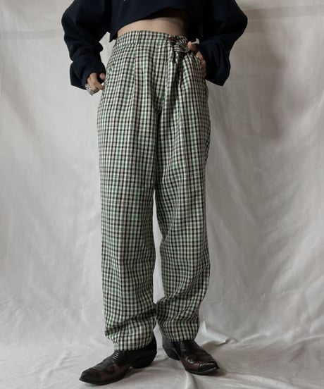 【USED】 Plaid Pants/211014-052