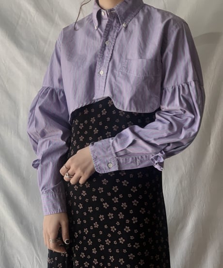 【RE;CIRCLE】  Gather Sleeve Short Shirt①/210303-035