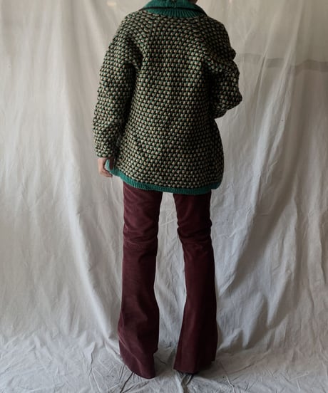 【USED】Crochet Knit Cardigan①/210217-037