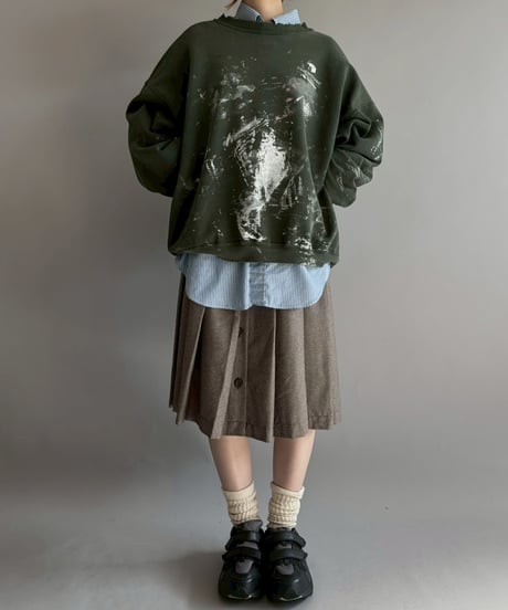 【USED】 GILDAN Damage Painted Sweat /251108-014