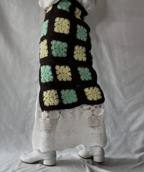 【RE;CIRCLE】 RE Granny × Crochet Long Skirt①/211014-020