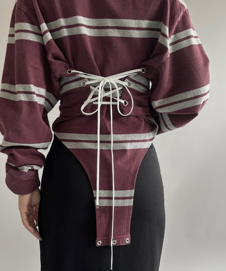 【RE;CIRCLE】 RE Leotard Rugger Shirt/ 260430-006