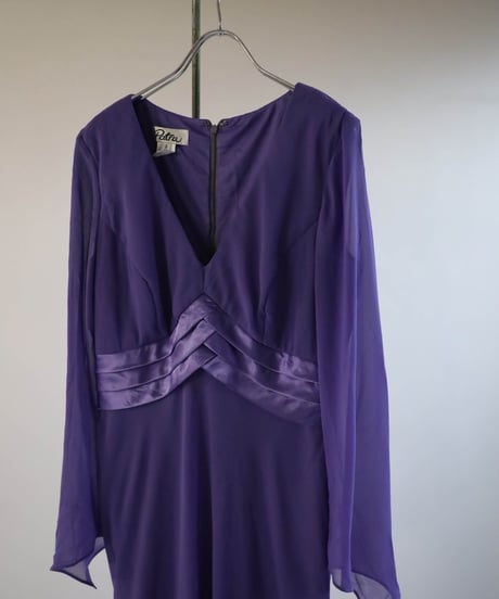 【USED】L/S Poly Dress ③ / 220324-022