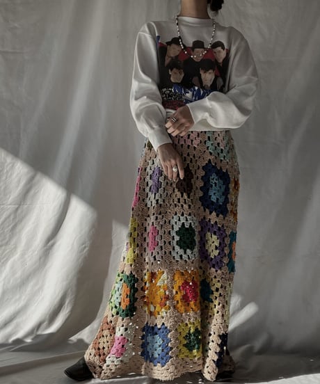 【RE;CIRCLE】 RE Granny Long Skirt⑥/211216-046