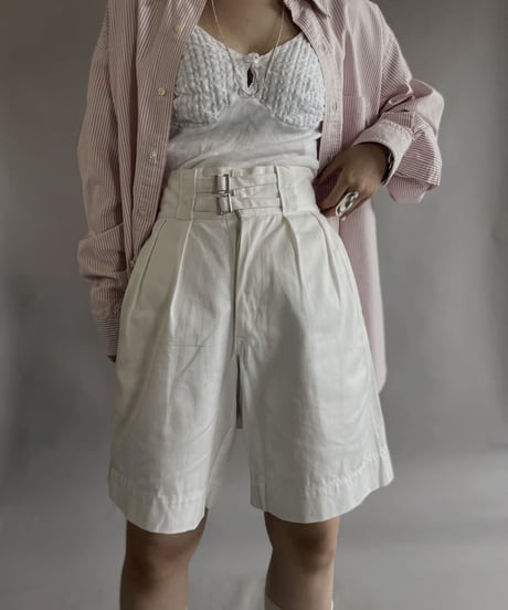 【USED】 Army Tucked Shorts / 230608-003