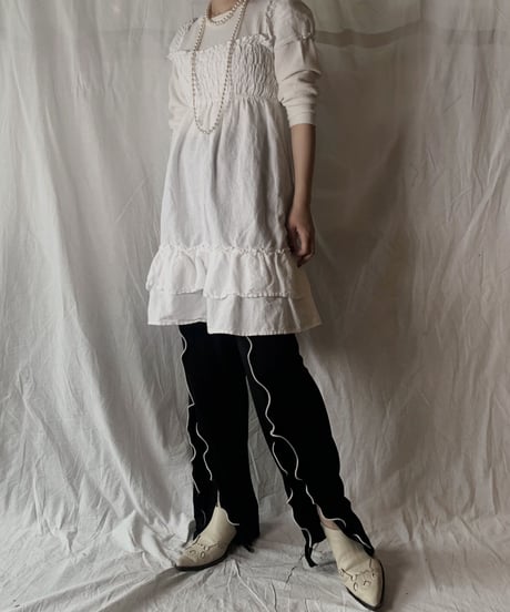 【USDE】 Ｗhite Cotton Camisole/210324-42