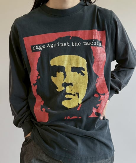 【USED】 90's  RAGE AGAINST THE MACHINE Docking Sleeve L/S T-Shirt /250621-048