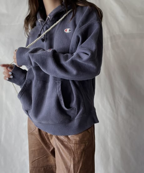 【USED】   Champion Reverse Weave Hoodie One Point/211007-033