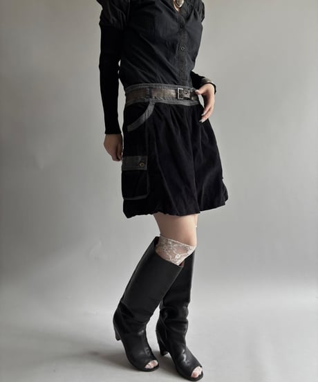【USED】 Corduroy balloon mini Skirt / 250913-020