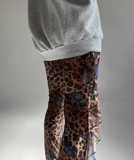 【USED】 JOUR Leopard Patterned Sheer Pants /250104-029