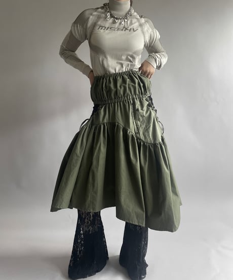 【RE;CIRCLE】 RE ARMY Gather Middle One-piece / 260326-001