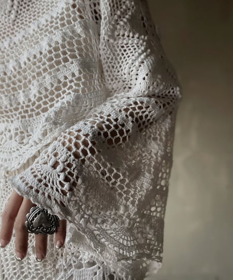 【RE;CIRCLE】 RE Crochet L/S Top②/20220317-002