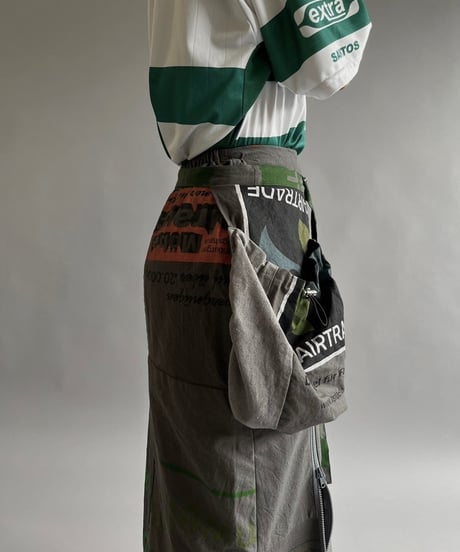 【RE;CIRCLE】RE Eco-Friendly Bag Beit Bag Skirt Dyed Gray / 240613-028