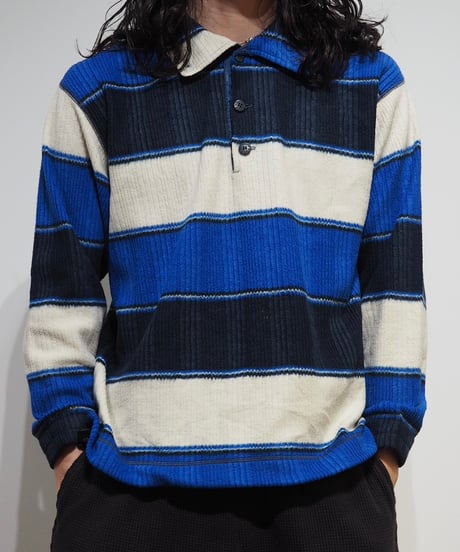 【USED】INVICTA Patterned Fleece Polo Shirt/240311-002