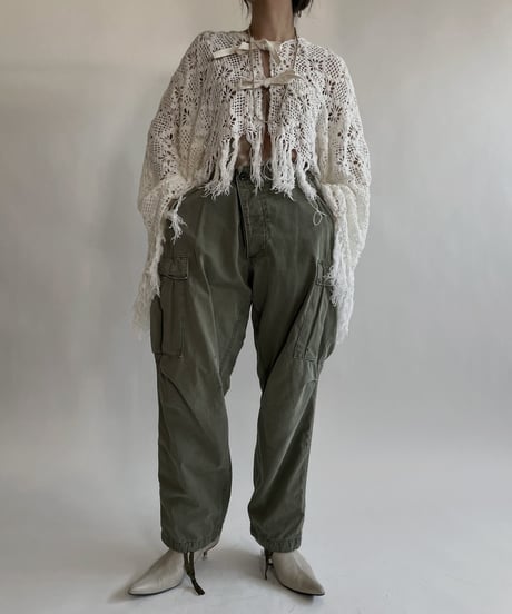 【RE;CIRCLE】 RE Crochet Lace Flare Sleeves Bolero / 220526-044