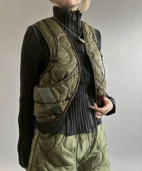 【RE;CIRCLE】 RE Liner Code Vest Khaki / LINER-06