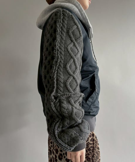 【RE;CIRCLE】 RE MA1 × Alan Knit Jacket / 251225-003