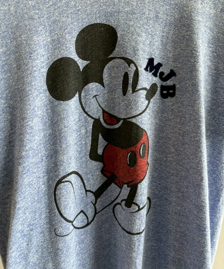 【USED】 Made in USA Mickey Mouse Ringer T-Shirt / 260523-010