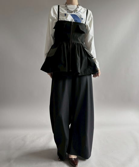 【RE;CIRCLE】 RE U.S Military Rebuild Mini One-Piece Black / 260423-005