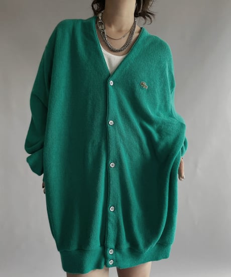 【USED】  IZOD Lacoste Acrylic Knit Cardigan / 221008-032
