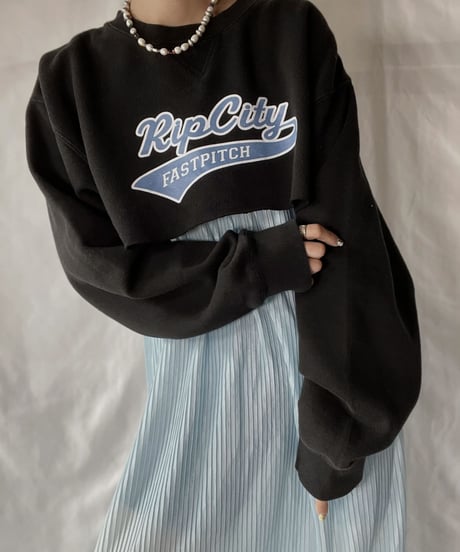 【USED】   Cut off Sweat Rip City/210926-001
