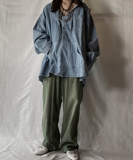 【RE;CIRCLE】 Remake Denim Mexican Parker⑤/210906-016
