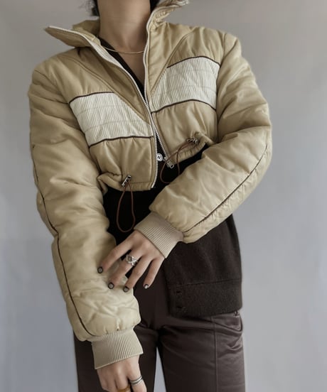 【RE;CIRCLE】 RE Draw Code Short Down Beige / 221215-002