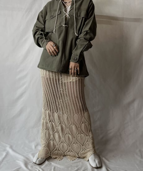 【RE;CIRCLE】  RE Lace Up Fatigue Shirt/20210819-043