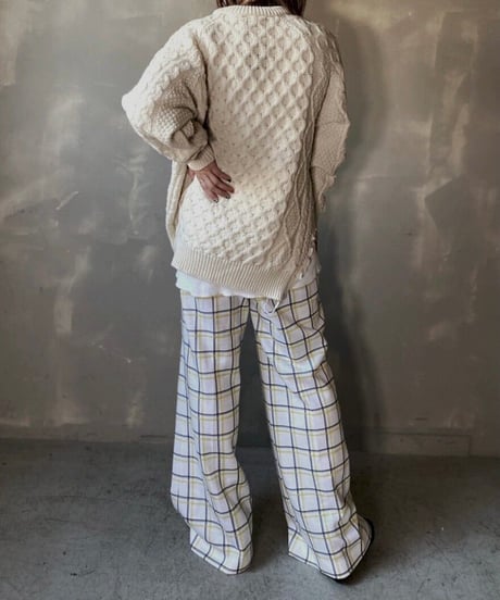 【RE;CIRCLE】 Patchwork Cable Knit ② / 201112-024