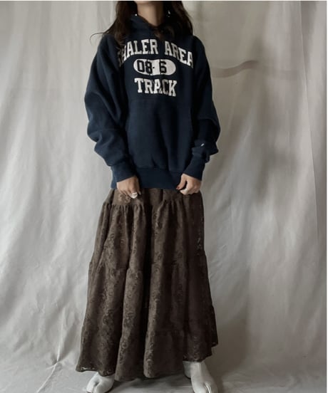 【USED】  Champion Reverse Weave Hoodie SHALER AREA TRACK/211116-024