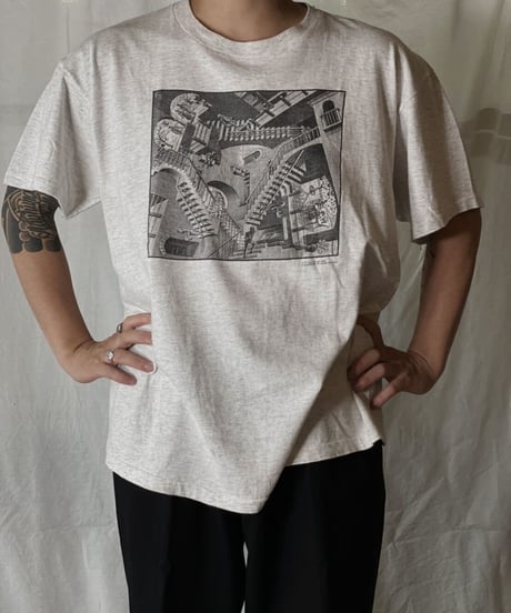 【USED】 S/S T-shirt M.C.Escher⑧/210617-043