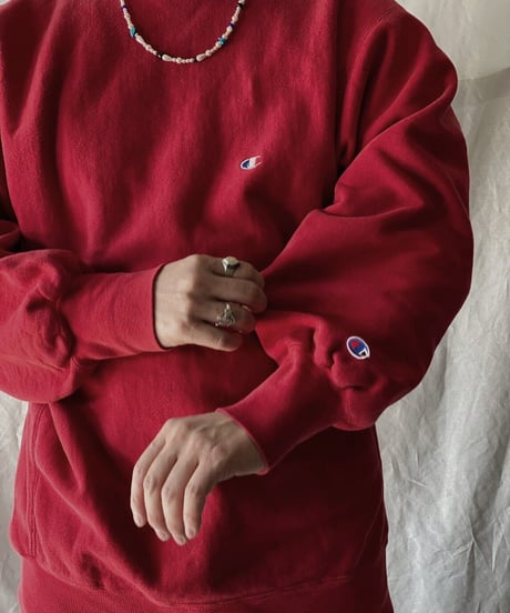 【USED】90's USA Champion Reverse Weave Sweat One Point /210213-020