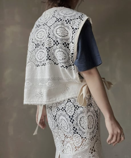 【RE;CIRCLE】 RE Crochet Vest②/20220317-016