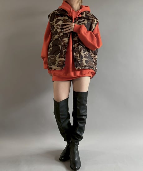 【USED】 Camouflage Pattern Padded Reversible Vest /251101-001