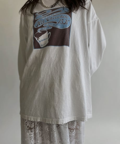 【USED】 Long Sleeves T-shirt “Hot Chocolate”/ 220507-001