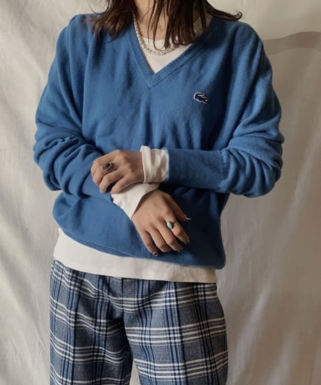 【USED】 Lacoste Knit Sweater① /210303-008