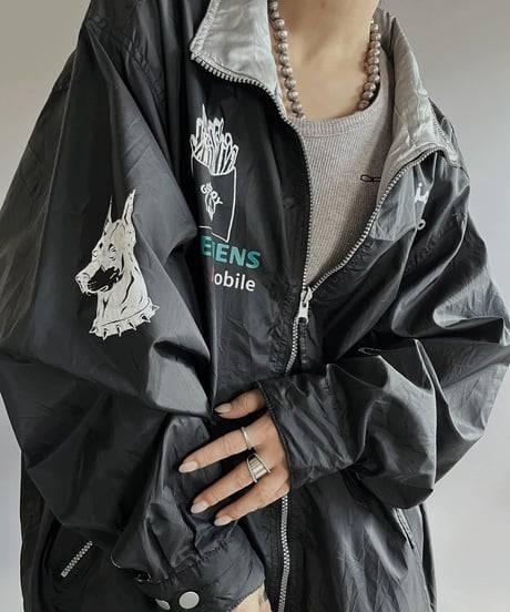 【Mashup Products】 Silk Screen Reversible Nylon Jacket /  240217-005