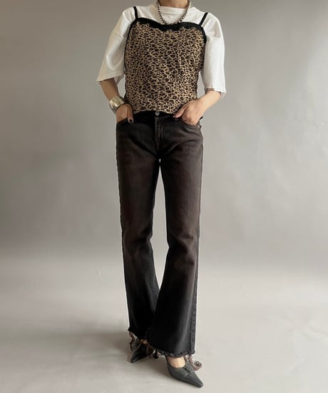 【USED】Leopard Patterned Camisole Top /240907-021