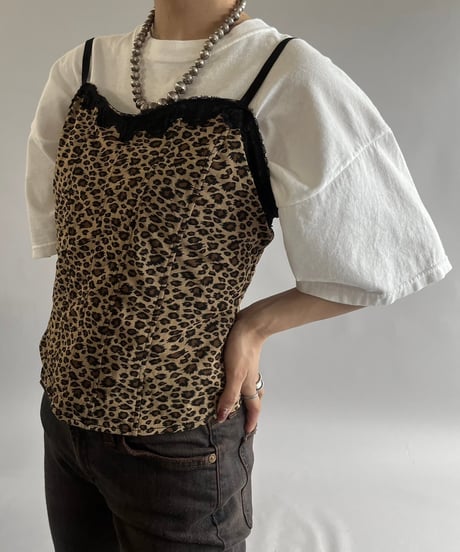 【USED】Leopard Patterned Camisole Top /240907-021