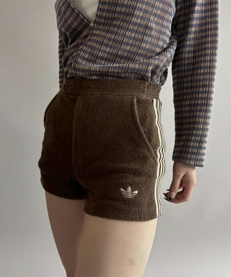 【USED】 Dead Stock 70~80's adidas ATP Pile Shorts /260328-021