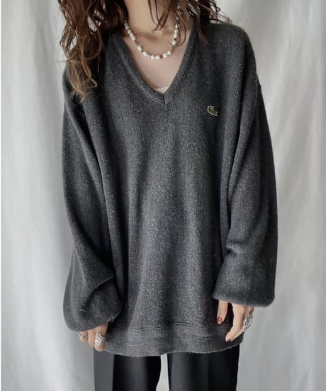 【USED】   LACOSTE Knit Top⑨/211126-025